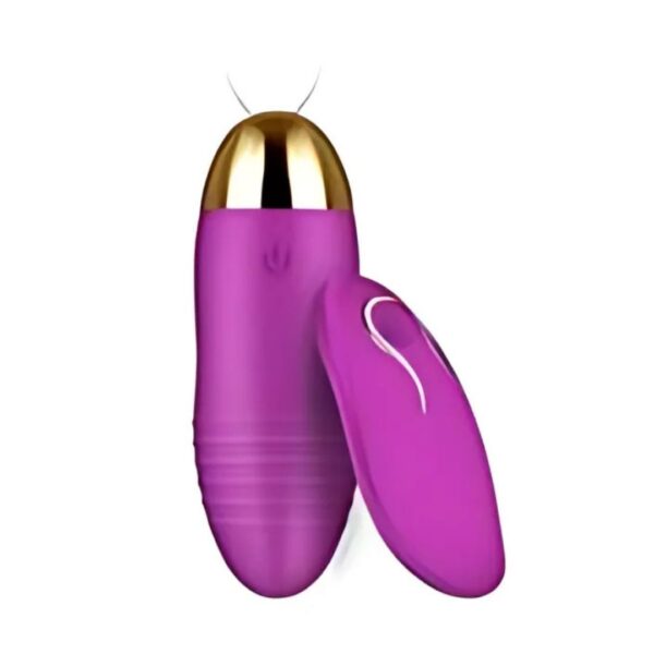 Huevo vibrador con mando lila