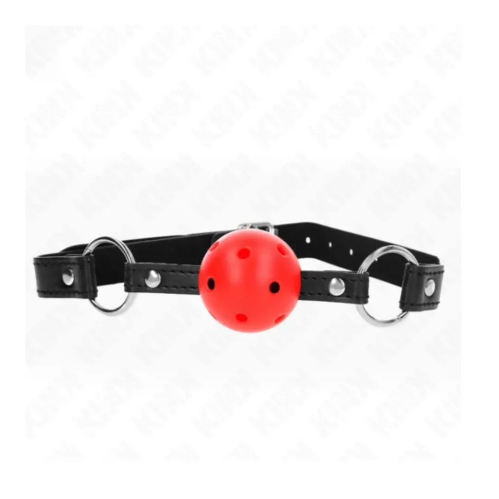 Mordaza de bola 4.5 cm roja (322)