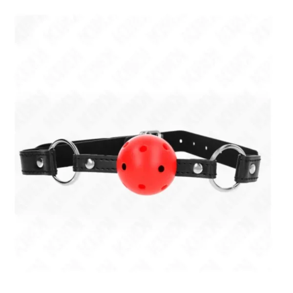 Mordaza de bola 4.5 cm roja (322)