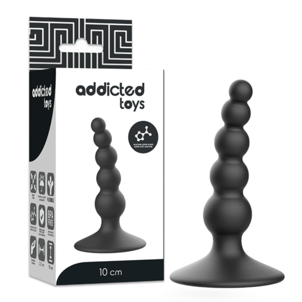 Plug anal 10 cm negro