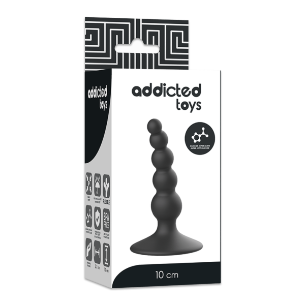 Plug anal 10 cm negro - Imagen 3
